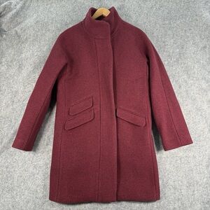 Elegant Burgundy Women's Coat Size 2
